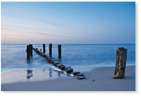 Allein am Strand - Wandtattoo