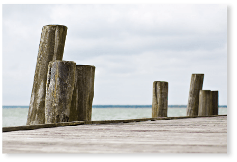 Am Steg - Premium Poster