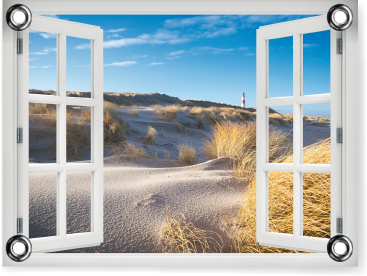Ich schaue zum Leuchtturm - PVC-Poster