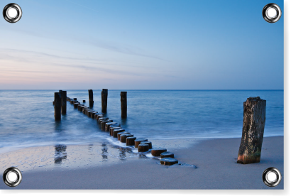 Allein am Strand - PVC-Poster
