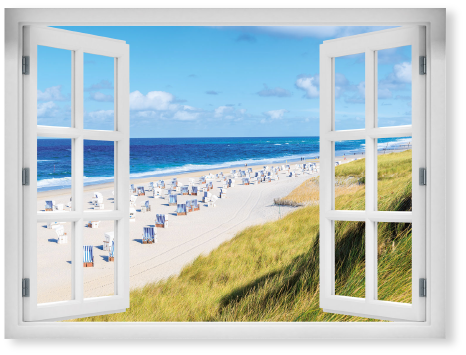 Sylt Blick aus dem Fenster - Wandtattoo